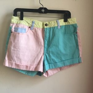 Color block Pastel Shorts